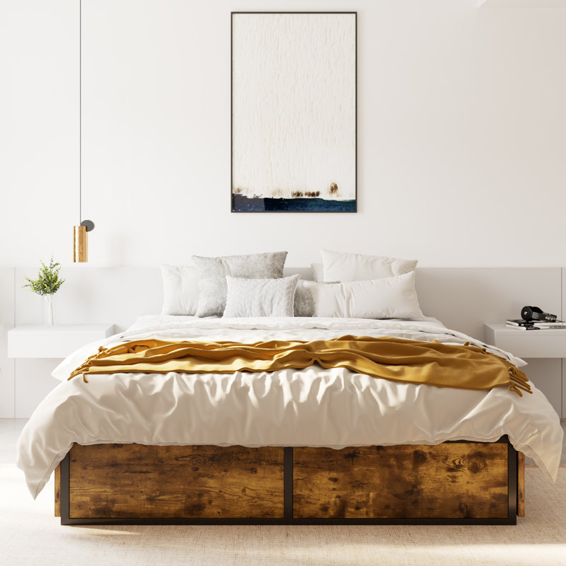 Queen storage bed without headboard sales